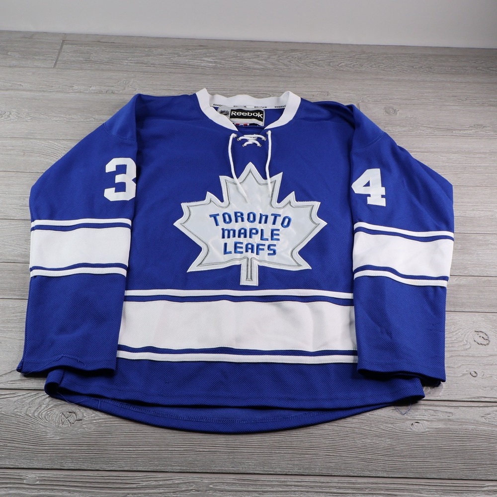 Toronto Maple Leafs Auston Matthews Jersey Men's Size 48 Fight Strap Reebok CCM